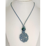 collier gris tresse rond COL09