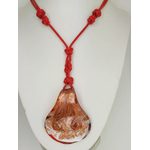 collier rouge tresse COL10