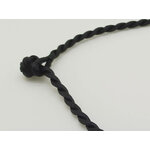 collier cordon nylon tresse 45cm fermeture noeud