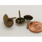 clous tapissier 11mm lisse  metal bronze