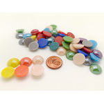 cabochons verre multicolore CAB13