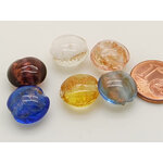 perles galets 12mm dore mix