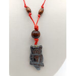 collier chouette hematite col15