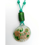 collier pendentif rond verre col18