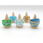 5 Bagues verre lampwork lot 06 p1