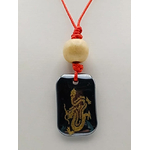 collier pendentif dragon hematite grave COL22