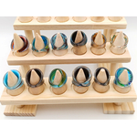 12 Bagues verre lampwork lot 07 p4