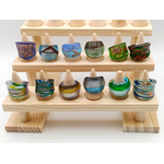 12 Bagues verre lampwork lot 09 p1