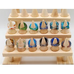 12 Bagues verre lampwork lot 20 p3