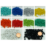 rocaille 5mm opaque perles verre