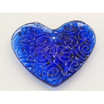 pendentif bleu marine verre Pend-106-marine