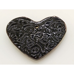 pendentif noir dore verre Pend-106-noir