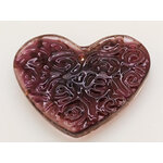 pendentif violet dore verre Pend-106-violet
