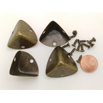 coin boite 20mm bronze avec vis