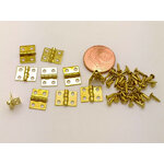 charniere mini 8x10mm doree