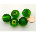 PV-lot-20 perle vert verre