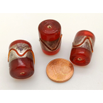 PV-lot-42 perles rouges tubes