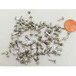attaches parisiennes brads petites metal argentees
