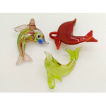 Pend-426-2 pendentif mini dauphin verre