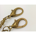 bandouliere chaine bronze fermoir mousqueton