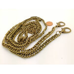 bandouliere chaine bronze sac