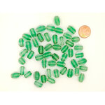PV-lot-22 perle verre verte olive