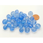 PV-lot-41 perle verre bleue ronde