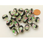 PV-lot-52 perles verre noires