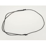 colliers montes fil coton cire 15mm noir
