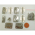 charniere 24x18mm acier avec fixation