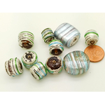 PV-lot-106 perles verre argente