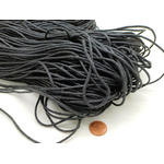 fil coton cire 16mm noir epais