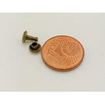 rivets bronze double calotte 5mm fixation