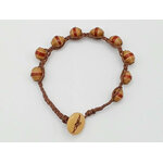 BRA12 bracelet marron perle en papier