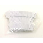 etiquettes prix blanches autocollante 6cm