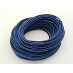 fil coton cire 15mm bleu fonce