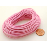fil coton cire 15mm rose echeveau 10 metres