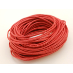 fil coton cire 15mm rouge