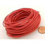 fil coton cire 15mm rouge 10 metres
