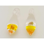 Pend-464-orange pendentif goutte mini orange dore