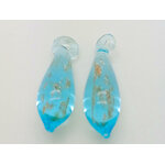 Pend-464-bleu pendentif goutte mini bleu breloque