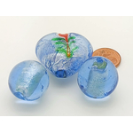 PV-lot-69 perles verre bleu fonce