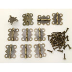 charniere petite bronze avec vis 8mm