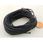 fil coton cire 12mm noir echeveau
