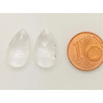 goutte 16mm transparent verre breloque