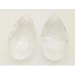 goutte 16mm transparent verre