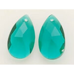 goutte 16mm vert bleu verre