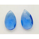 goutte 16mm bleu fonce verre