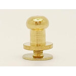 mini poignee bouton de col 8x6mm dore