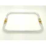 fermoir sac aluminium 23cm fermeture